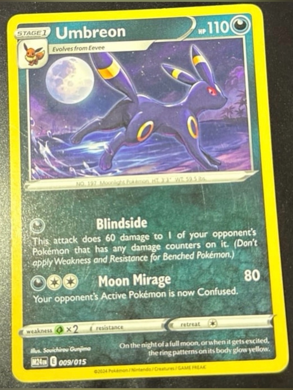 Mcdonalds Umbreon 9/15 promo rare nonHolfoil 2024 released happy meal pack cards